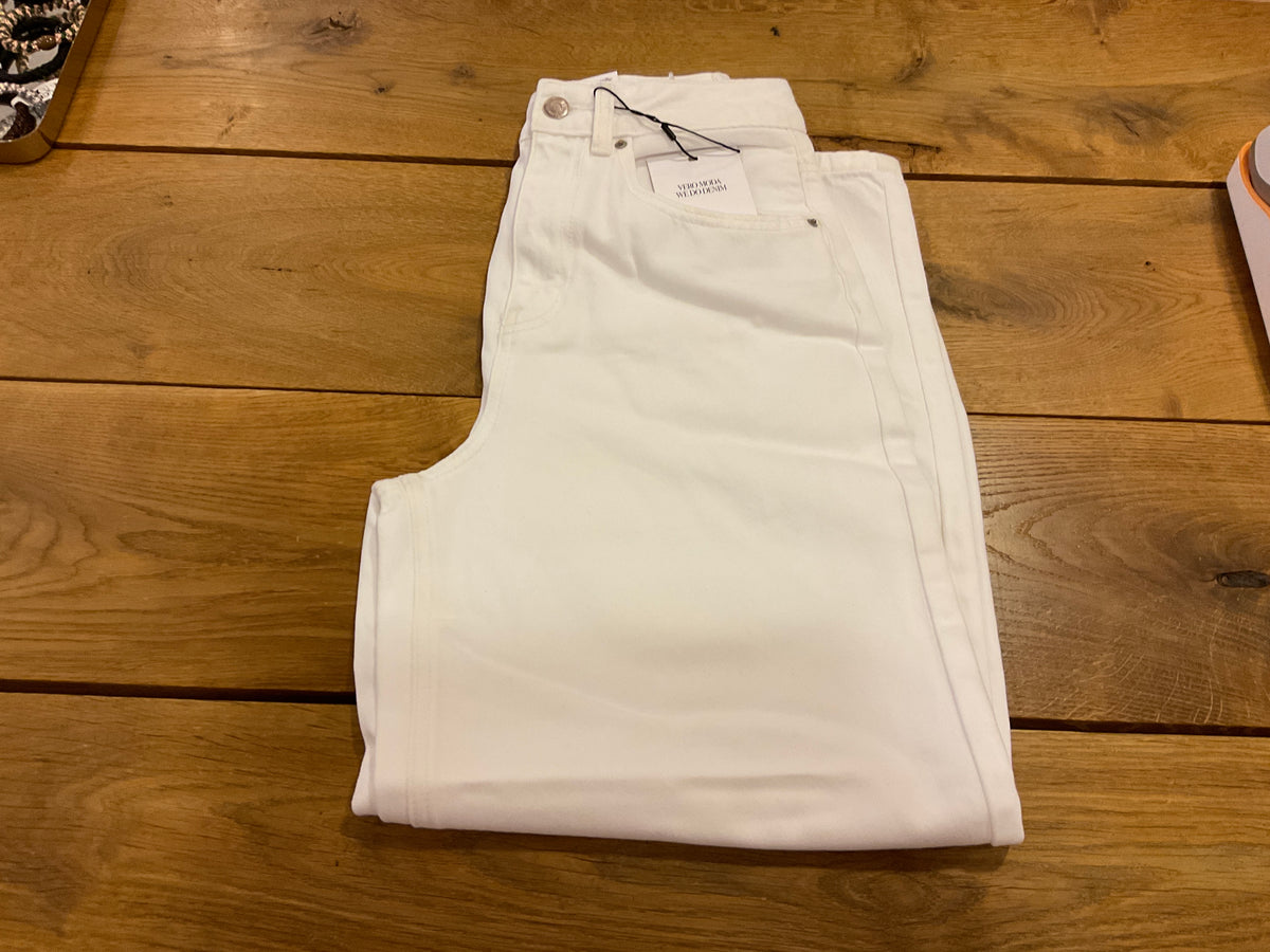 VERO MODA barrel hvide jeans