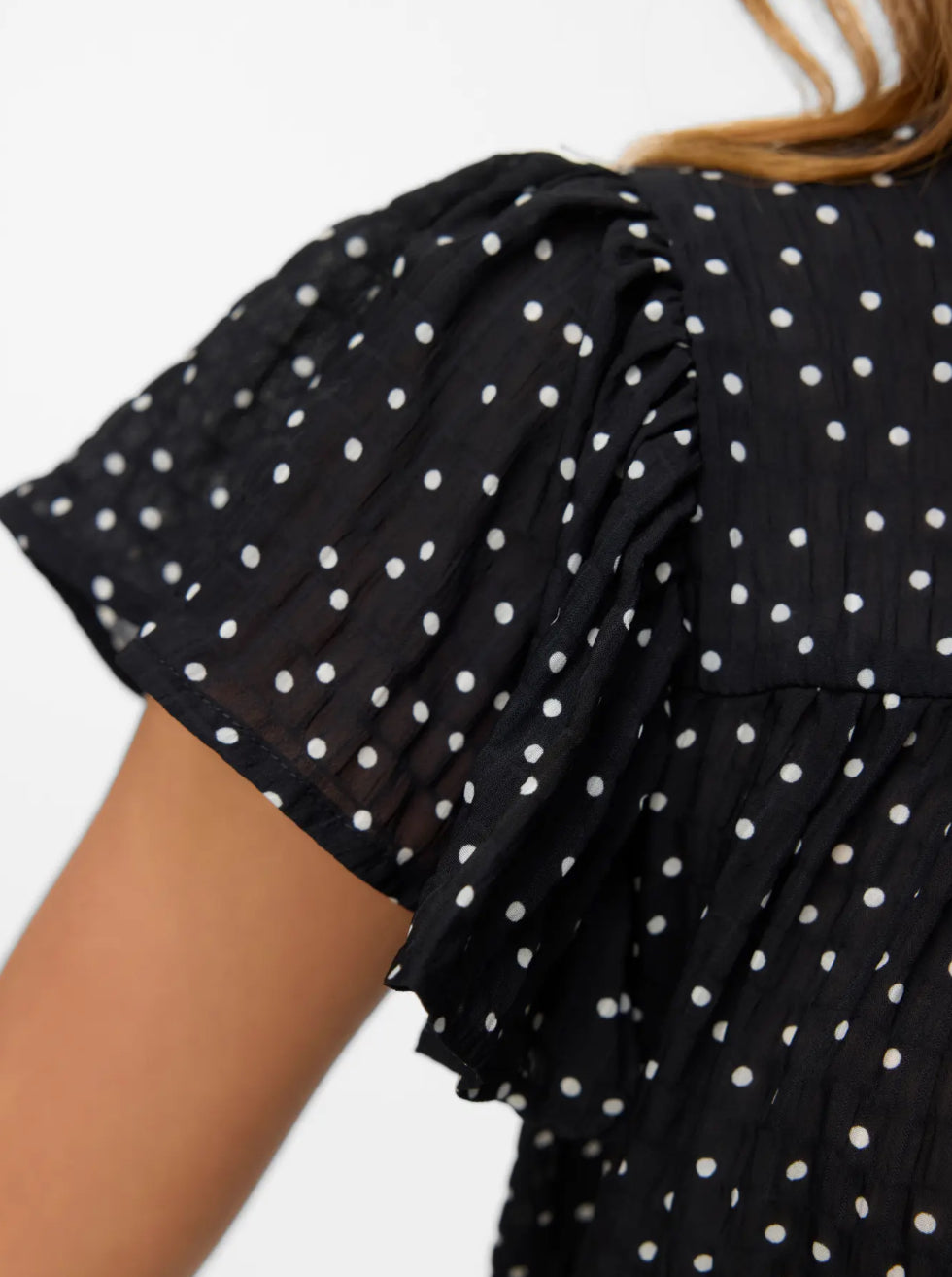 VERO MODA bluse med polka-prikker