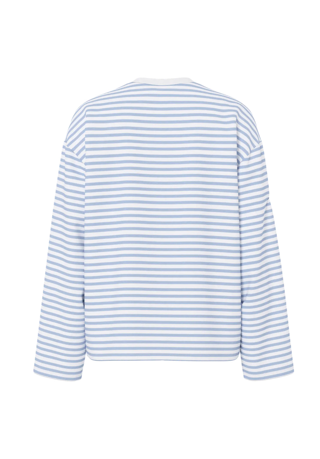 PIECES Blå stribet bluse