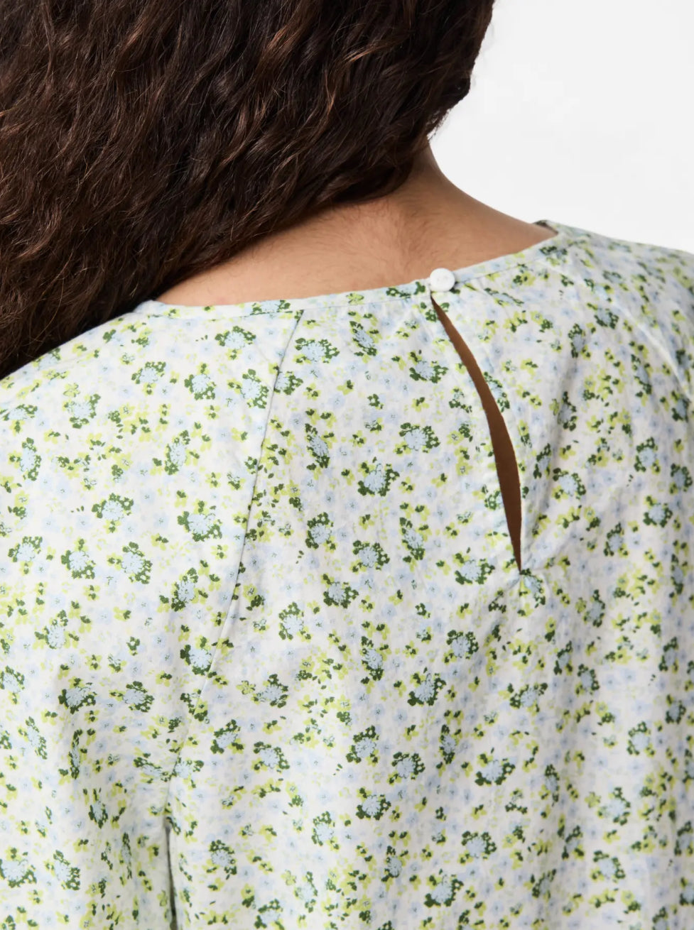 PIECES bluse med blomsterprint