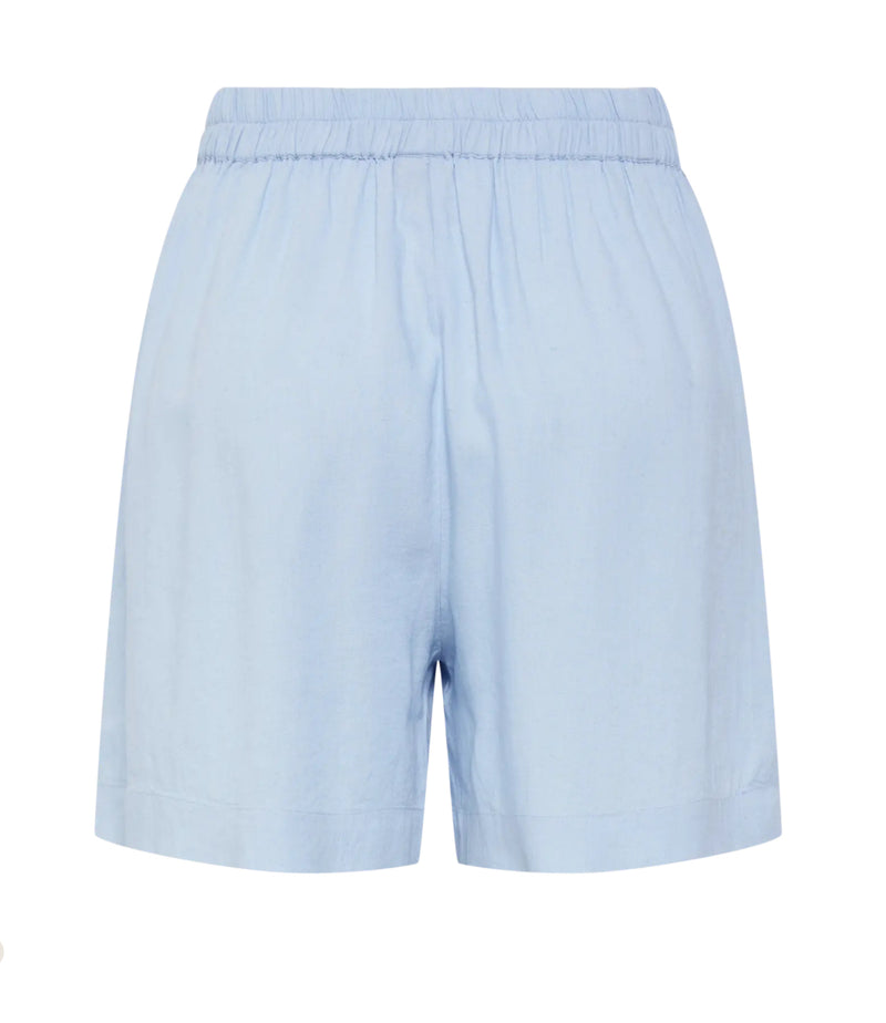 Løstsiddende blå shorts 