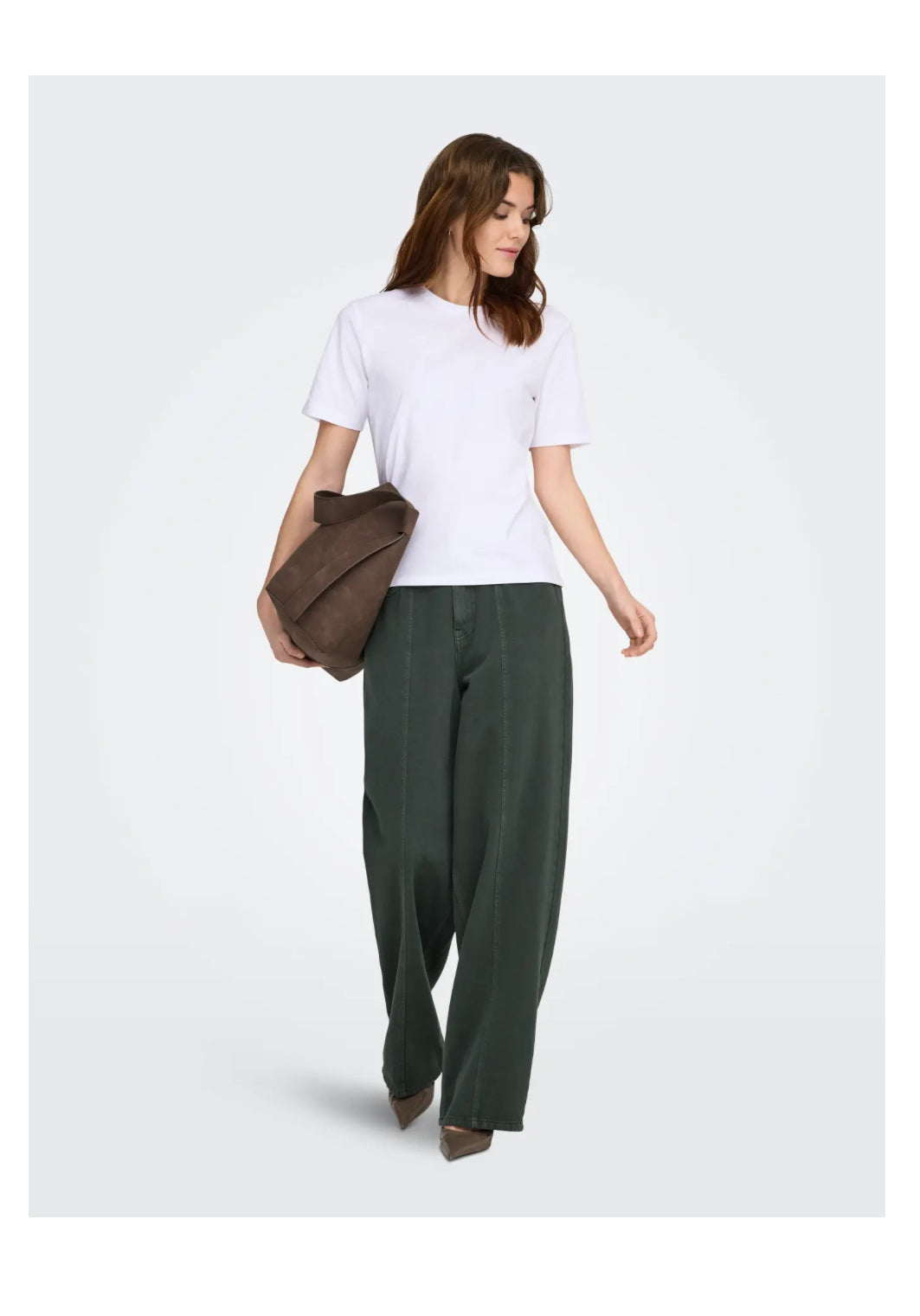 Only hvid basis t-shirt