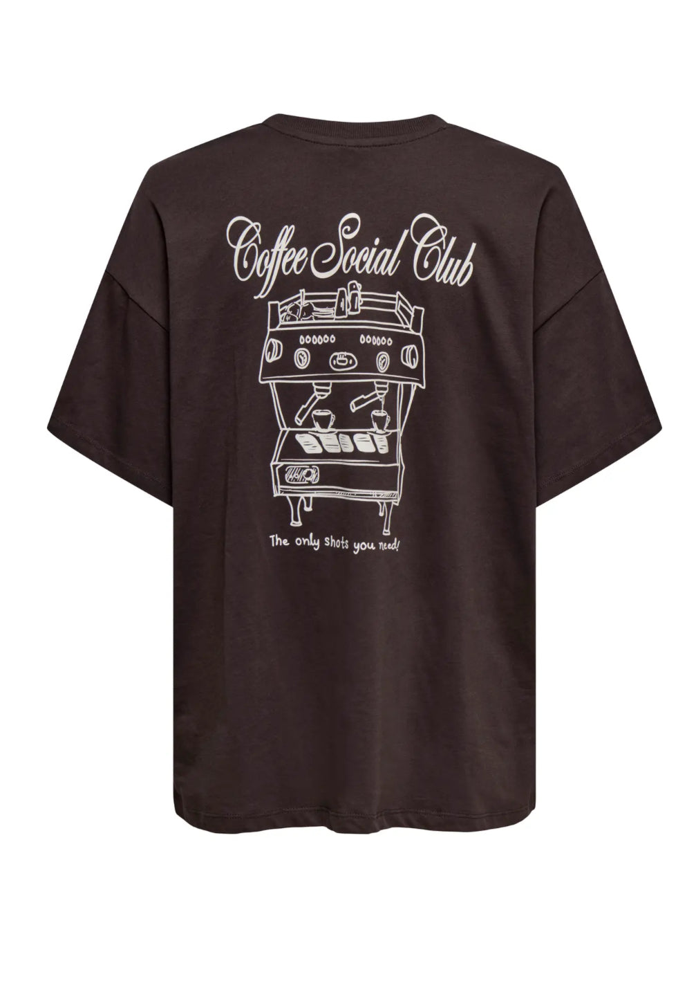 Only brun t-shirt med print