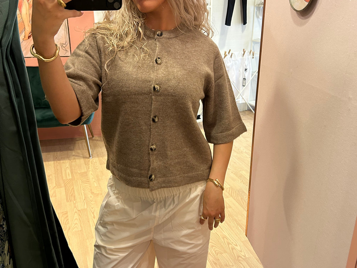 ONLY strikket cardigan bluse, brun