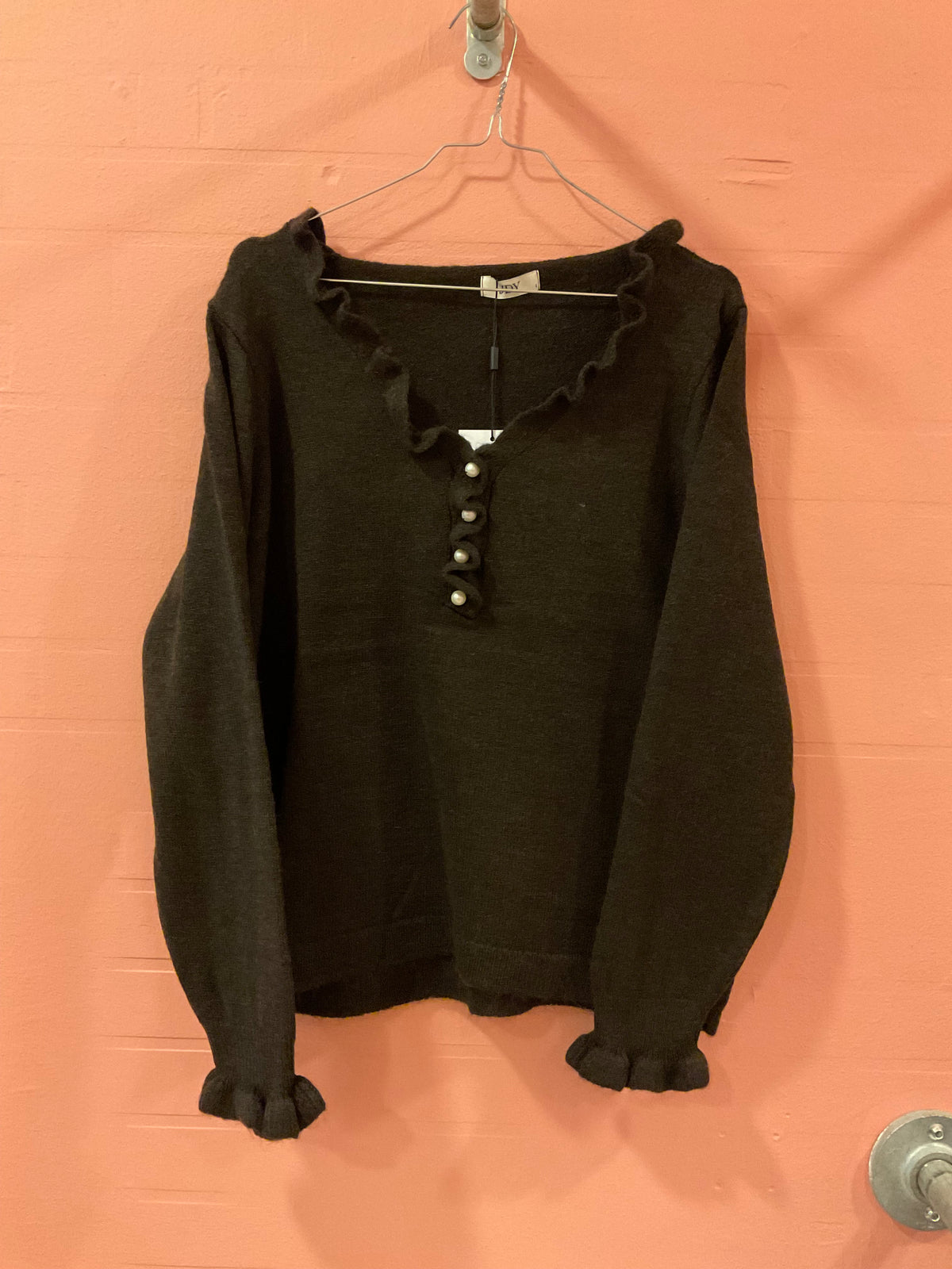 JDY cardigan med perle knapper