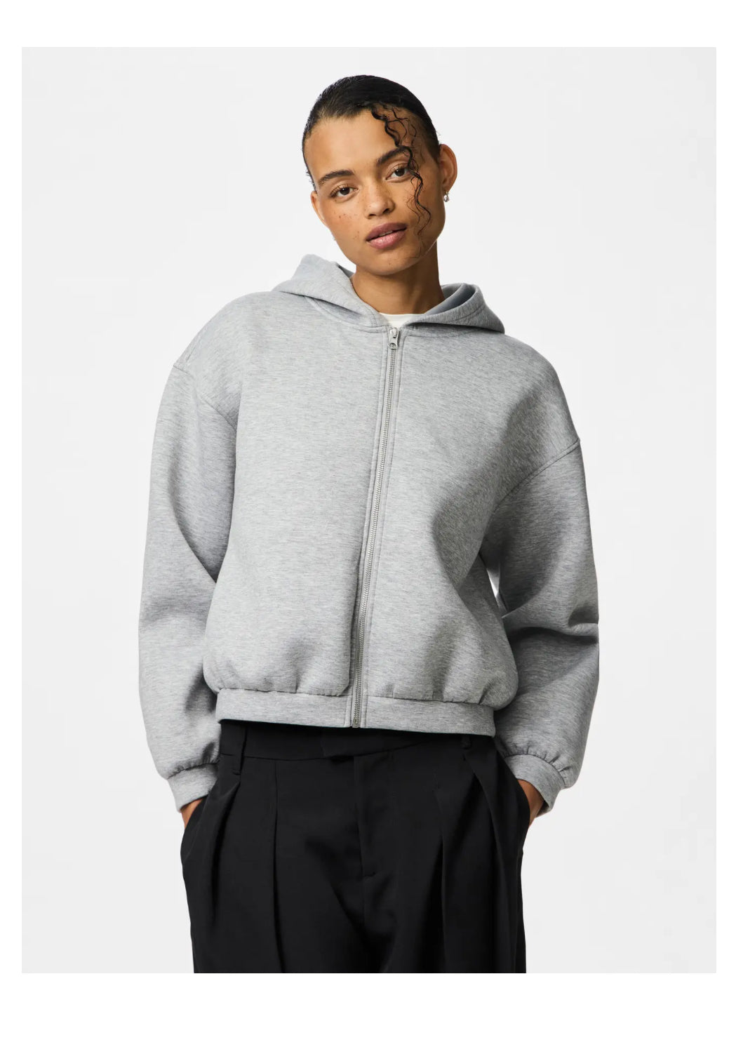 PIECES zip-up hoodie