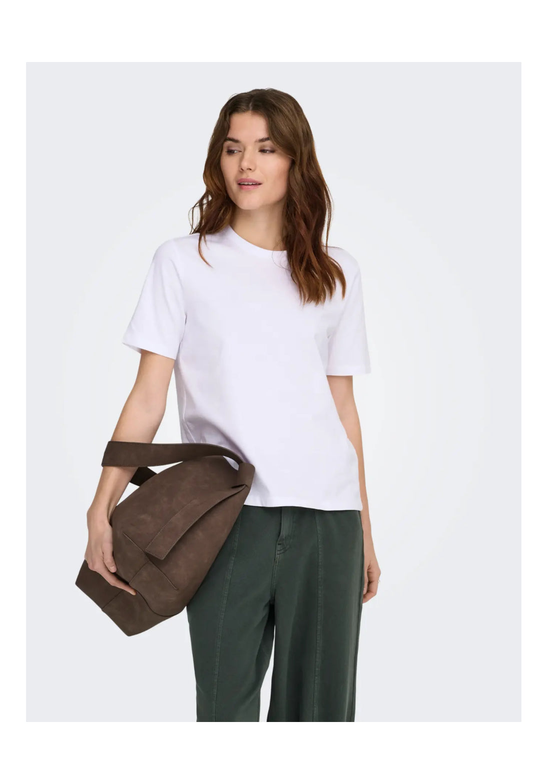 Only hvid basis t-shirt