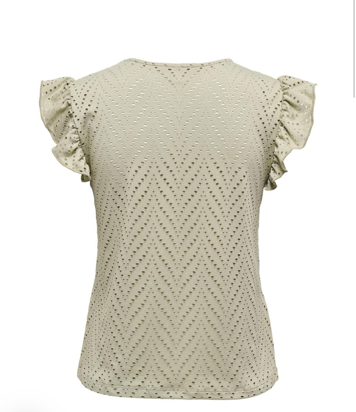(Kopi) Only t-shirt med hul mønster