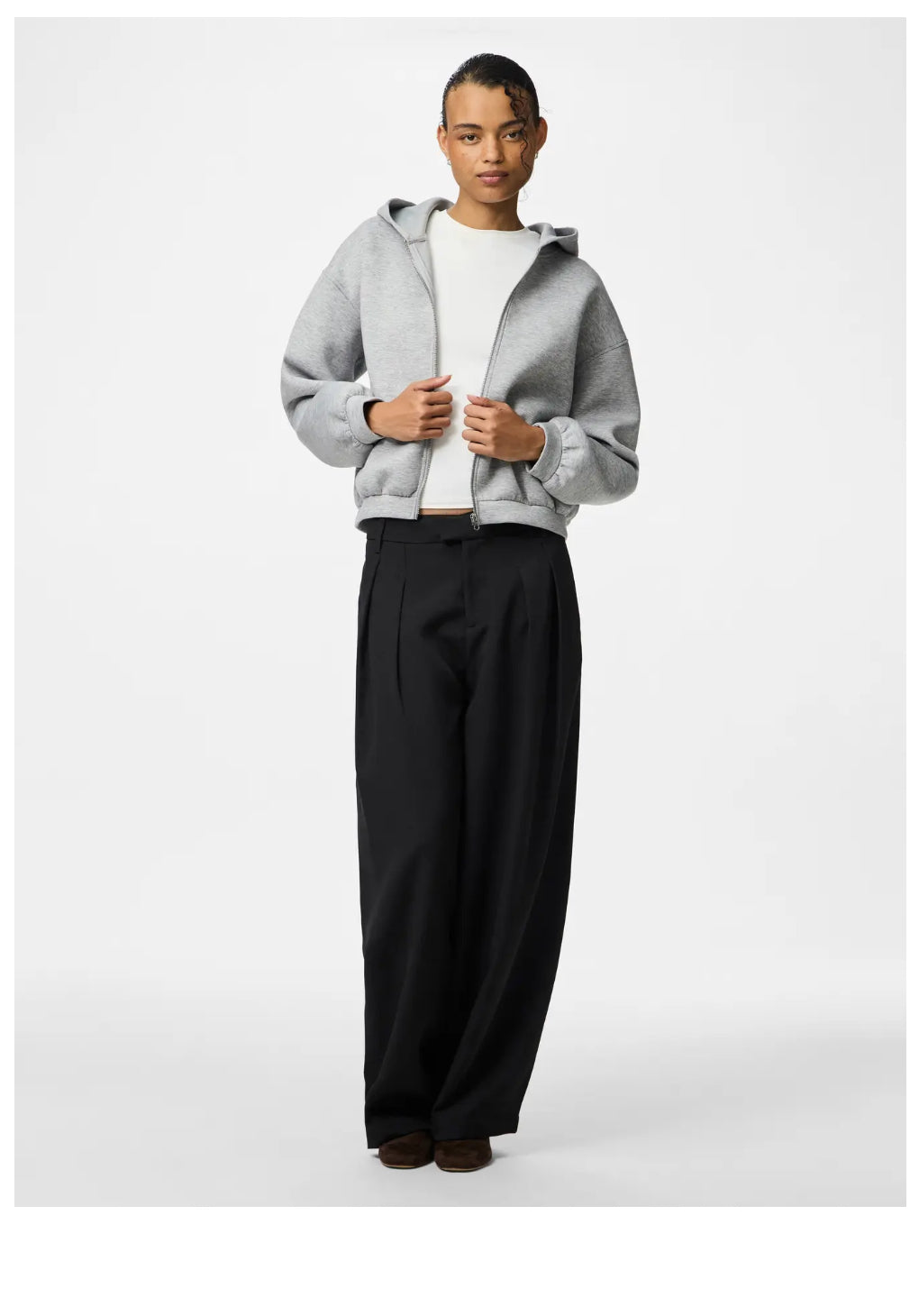 PIECES zip-up hoodie