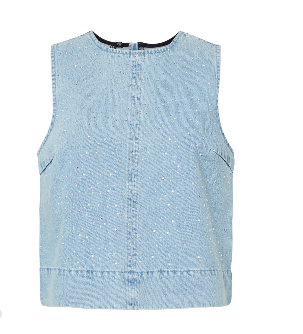 PIECES top med glitter