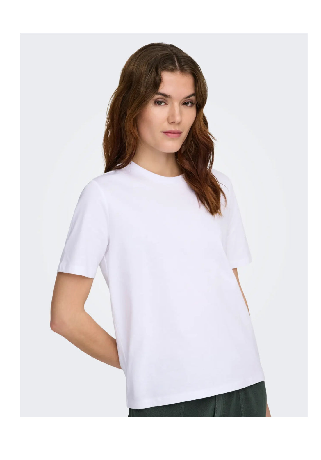 Only hvid basis t-shirt