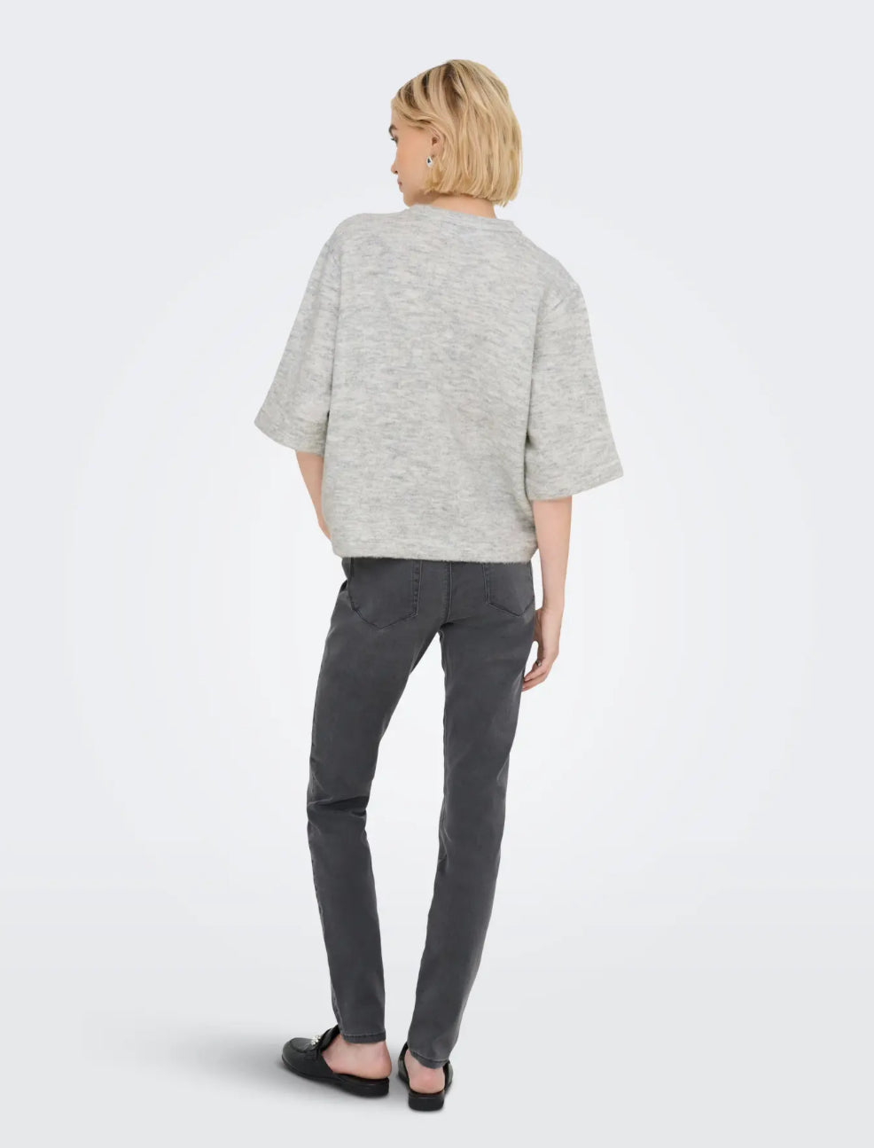 ONLY strikket cardigan bluse, grå