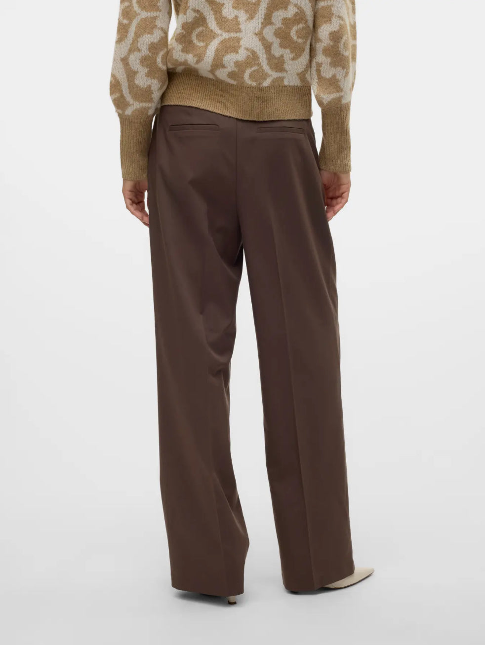 VERO MODA brune wide suit pants