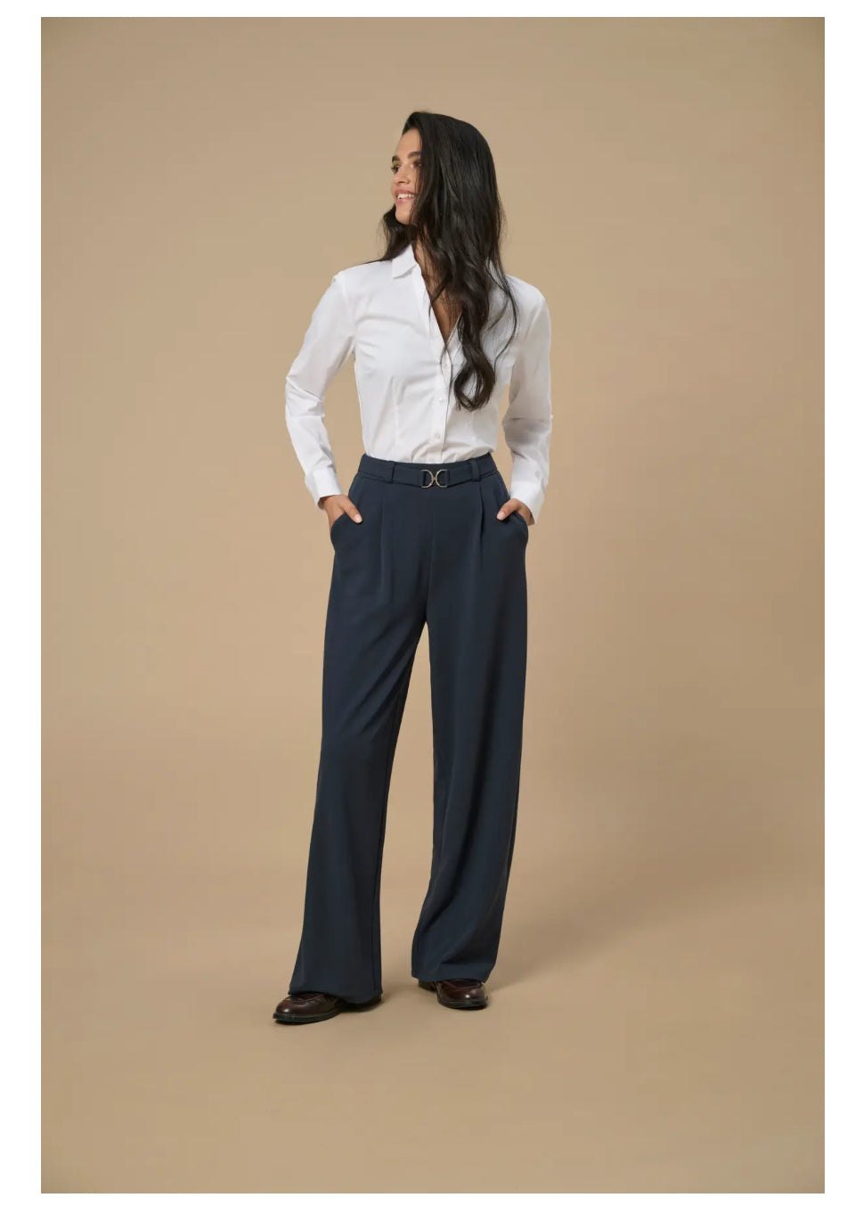 JDY habit-bukser med bælte