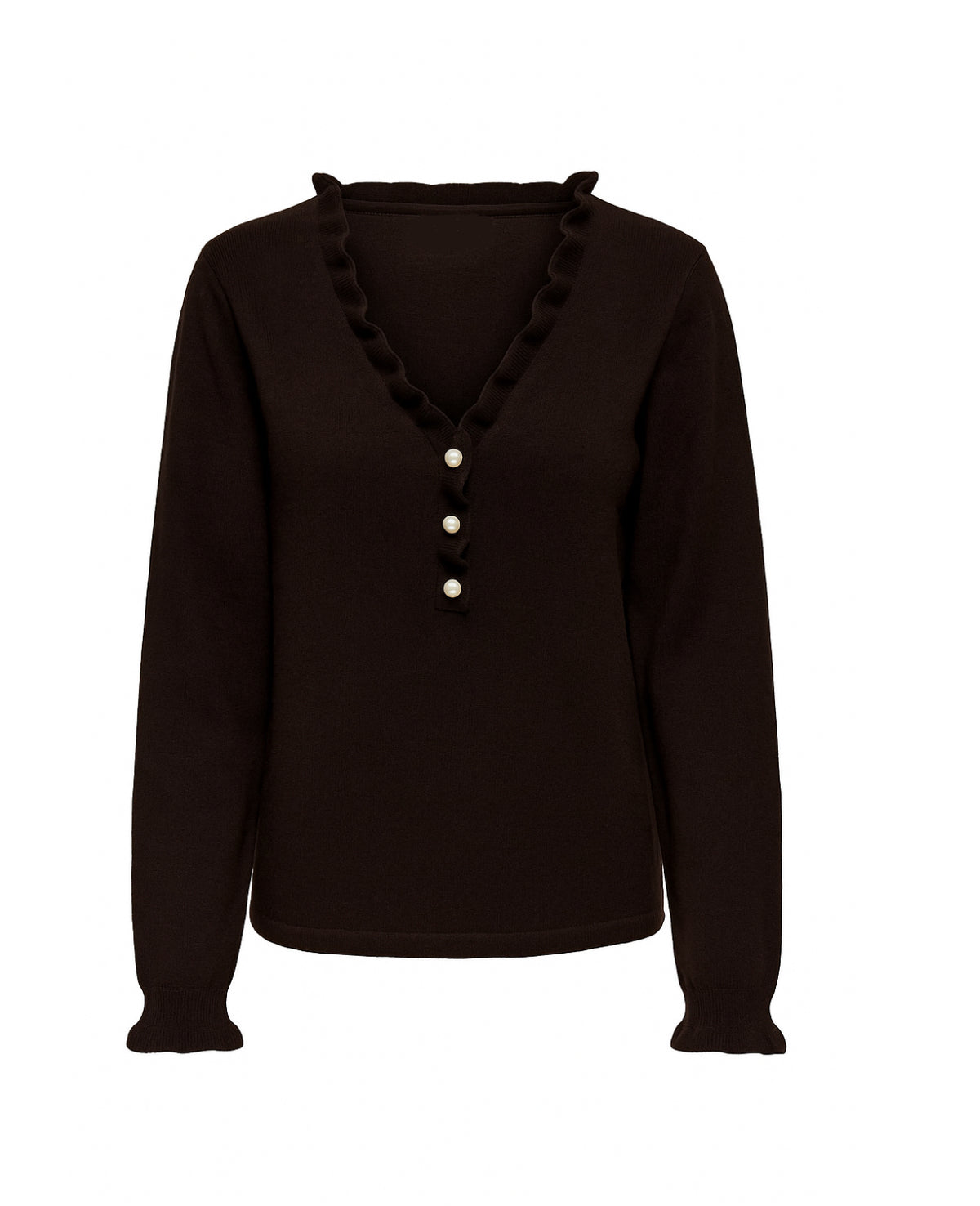 JDY cardigan med perle knapper