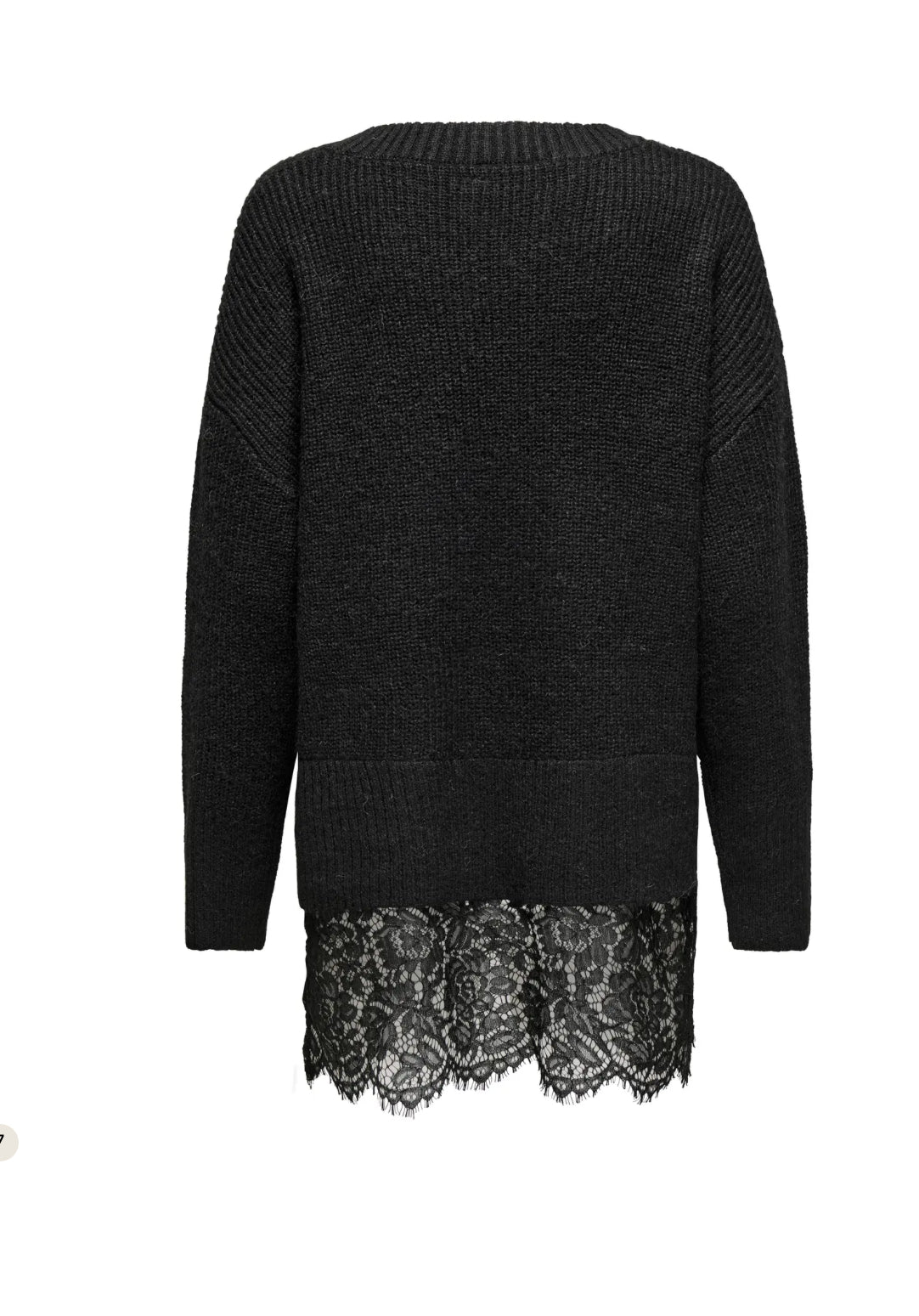 Only strik med blonde detalje