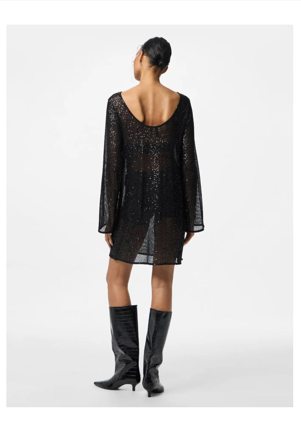 PIECES kjole med palietter