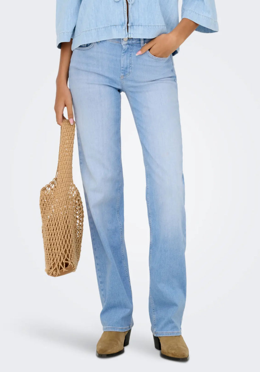 ONLY Blush Straight Mid Waist Jeans