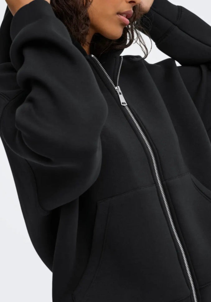 JDY scuba zip Hoodie