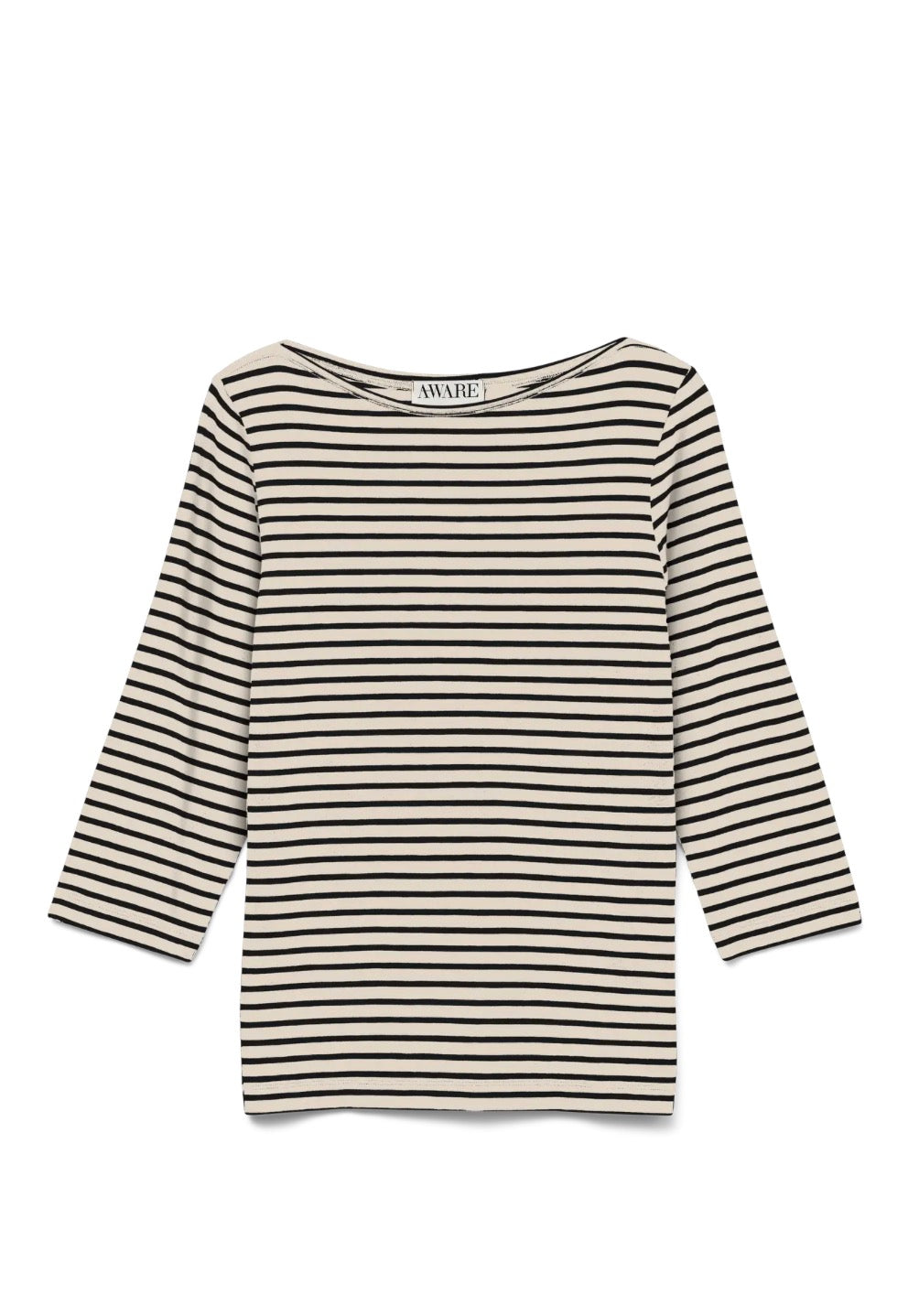 AWARE boat-neck bluse