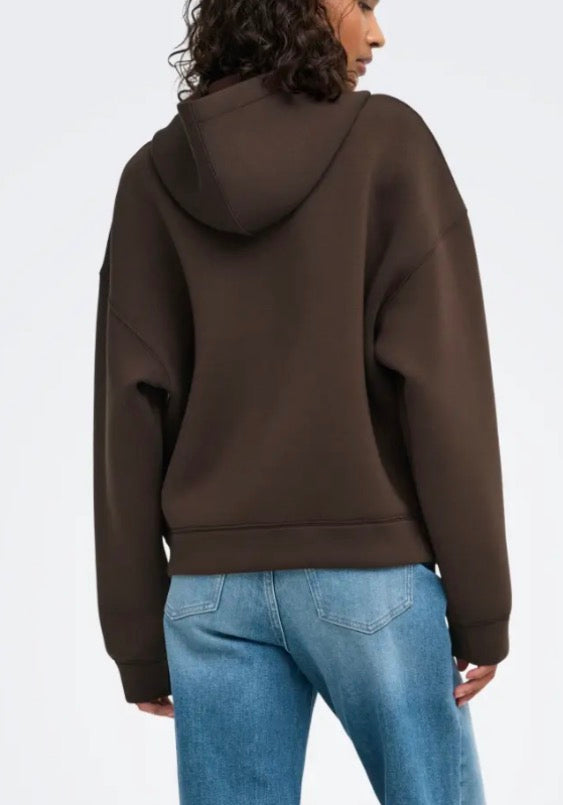 JDY scuba zip Hoodie