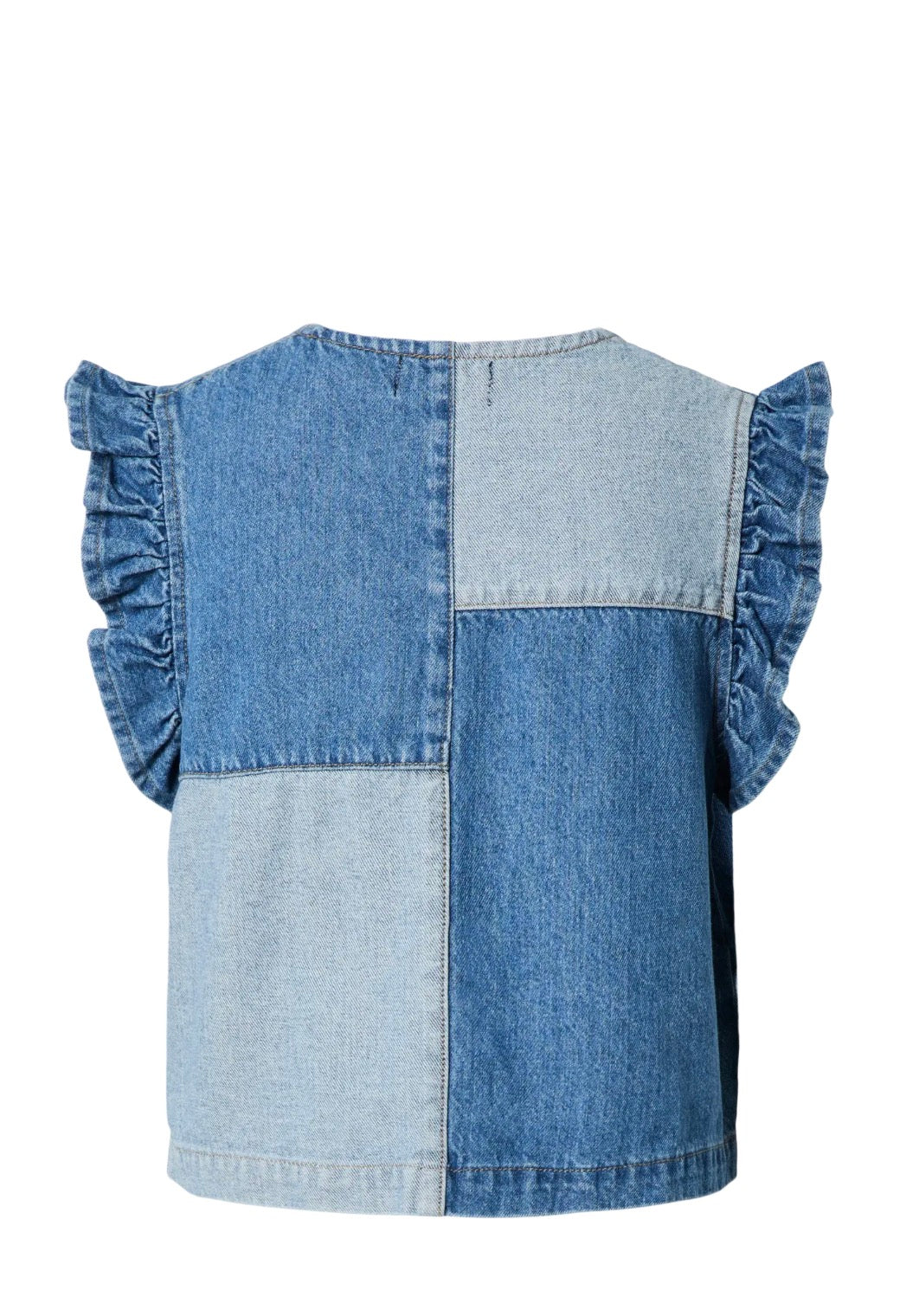 PIECES denim top