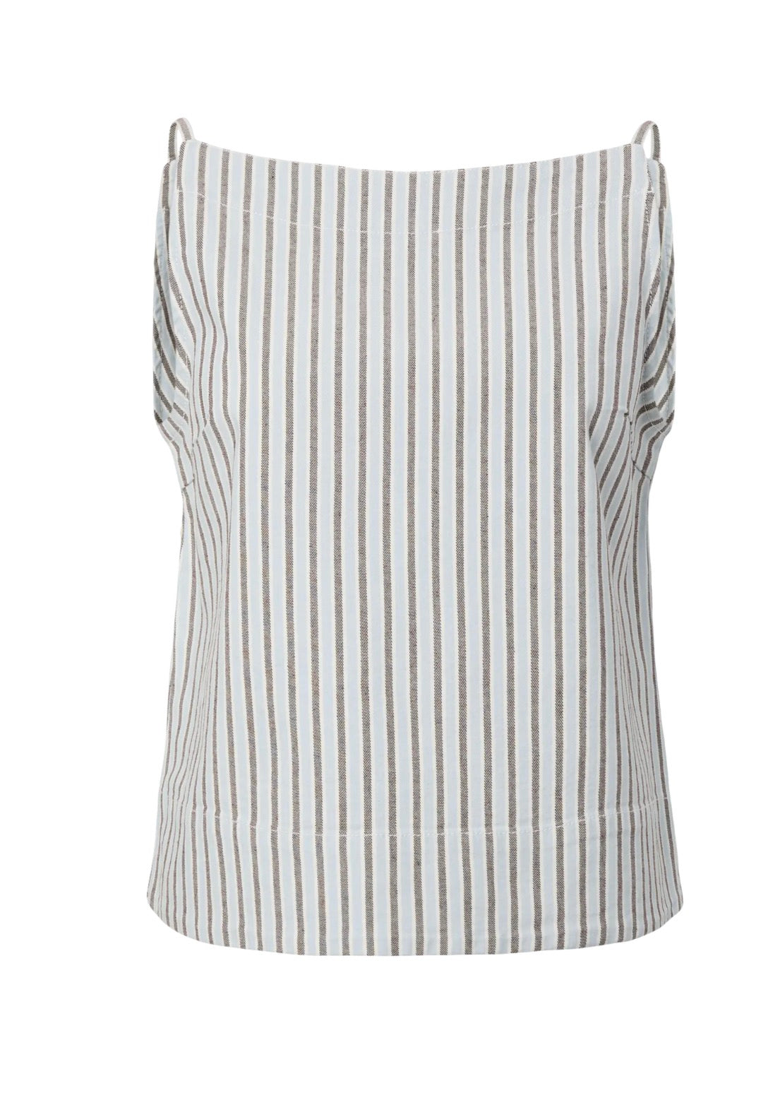 PIECES square denim top