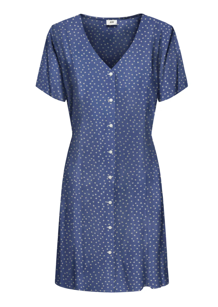 JDY | Sommer kjole med hjerte print