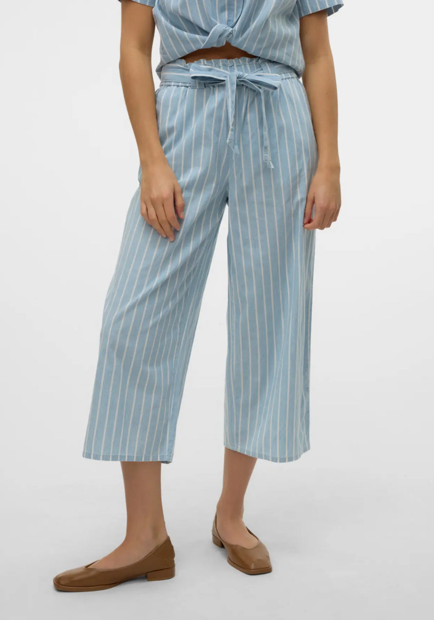 VERO MODA - stribet sommer bukser