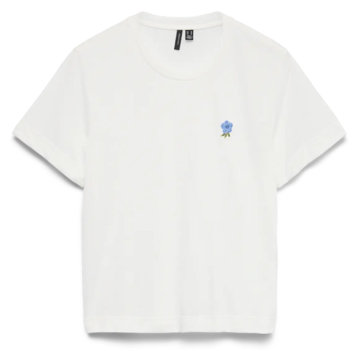 VERO MODA  t-shirt med broderet blomst