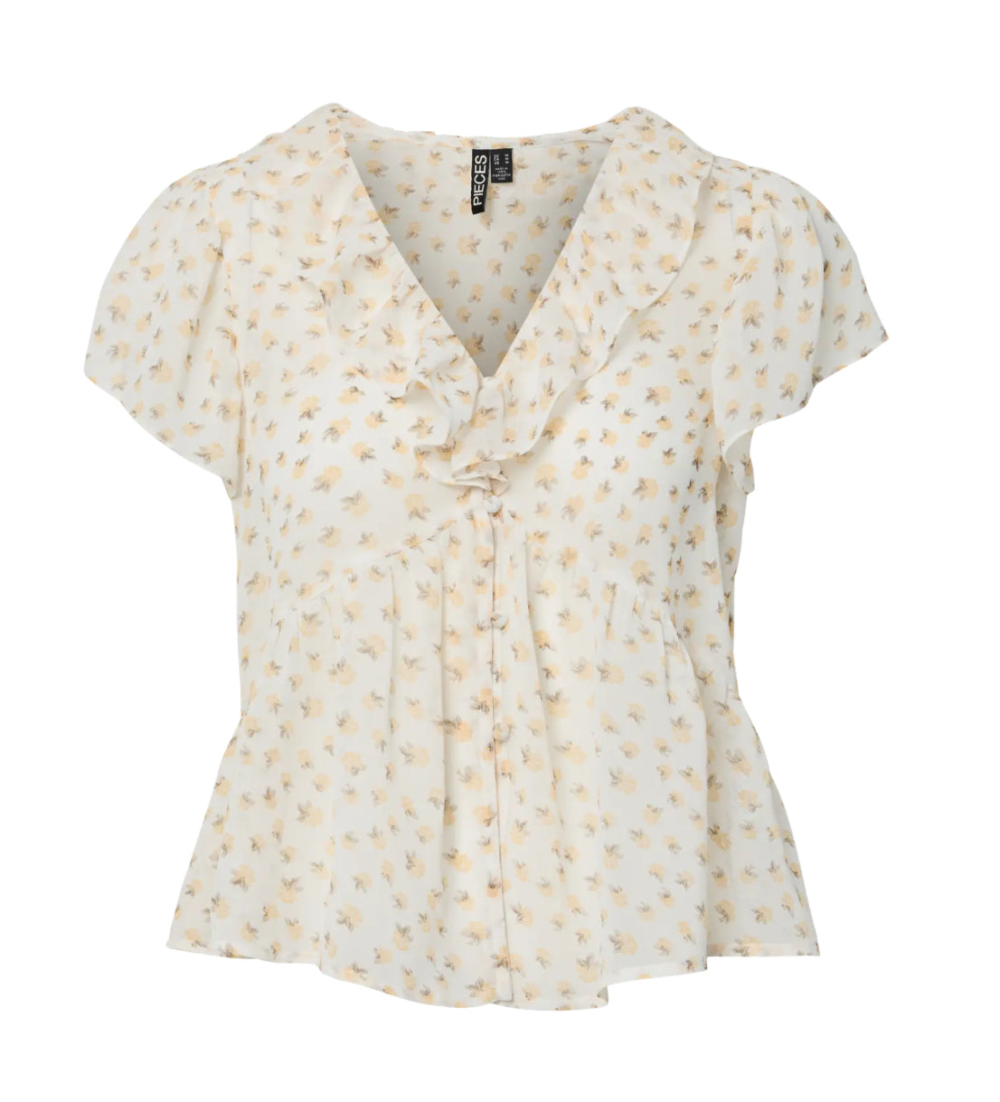 PIECES feminin flæse top