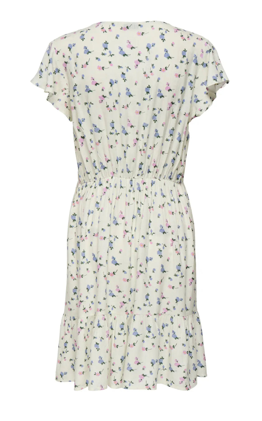 ONLY blomstret sommerkjole