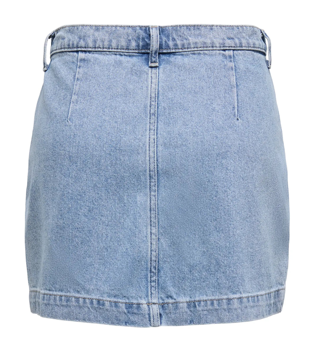 ONLY kort denim nederdel