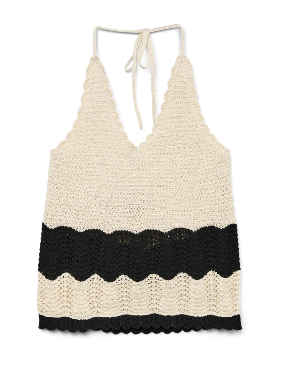 VERO MODA strikket halter neck top