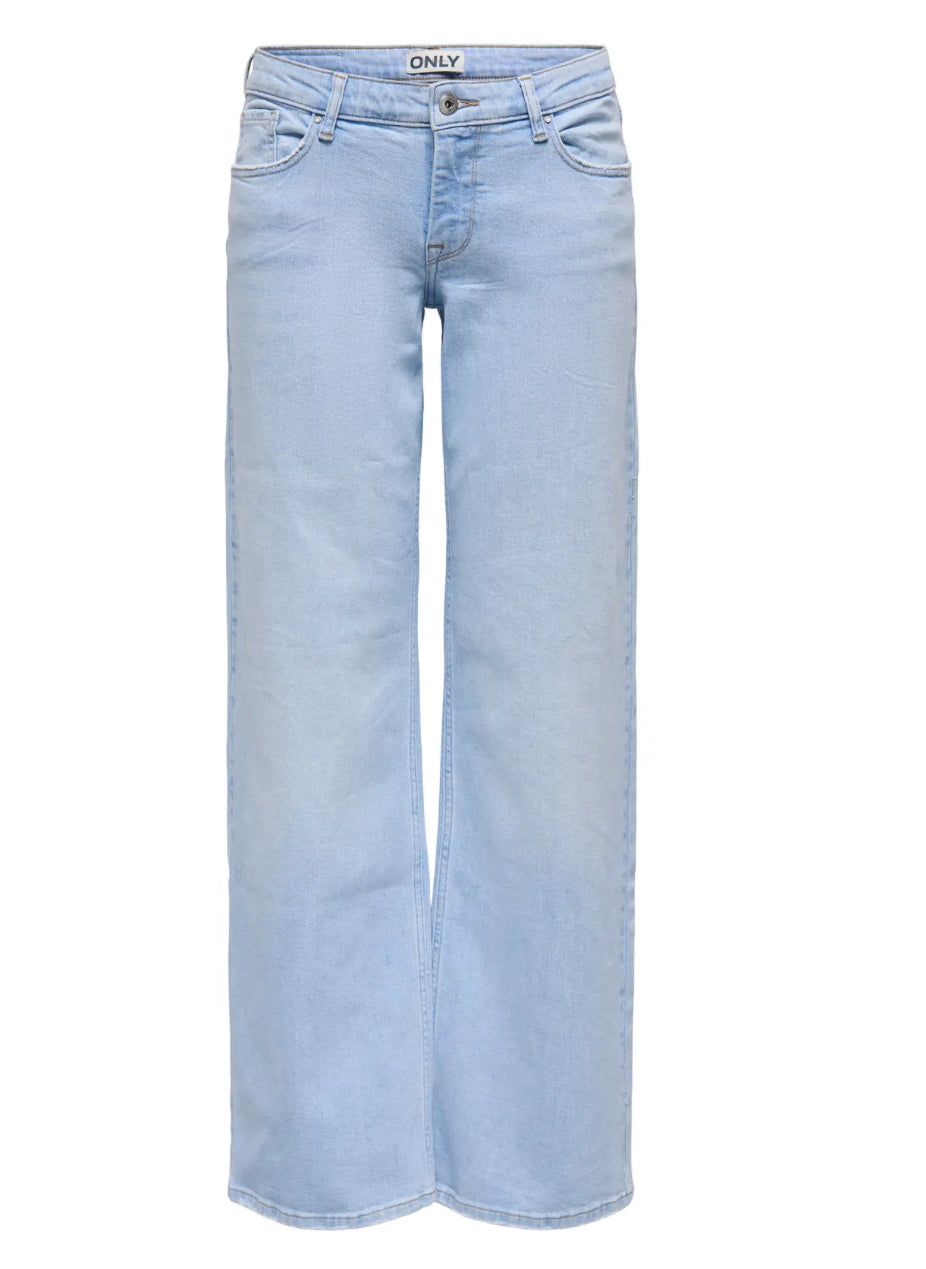 ONLY lyse jeans med vidde ben