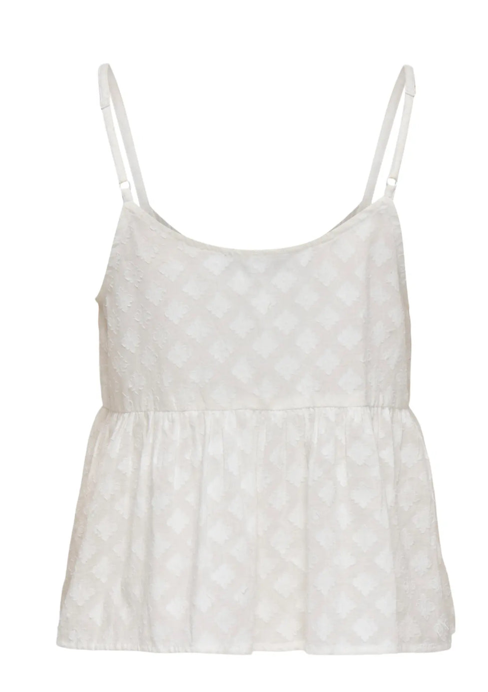 ONLY strop top med broderi