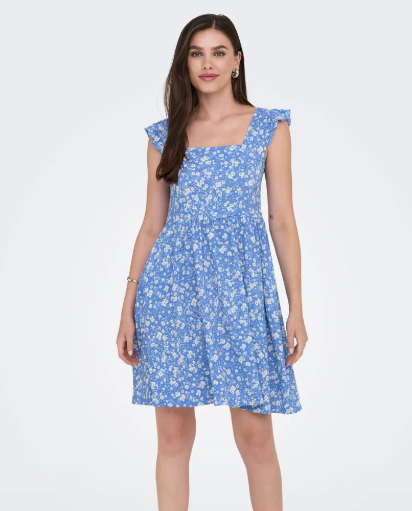 ONLY blomstret sommerkjole