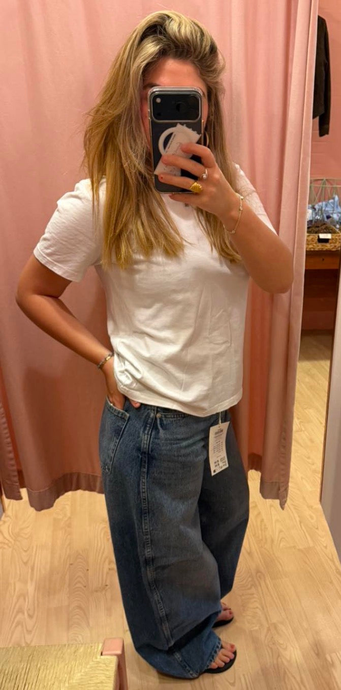 ONLY Taylor Barrel Jeans – Høj Talje & Mørk Blå Denim | Damejeans
