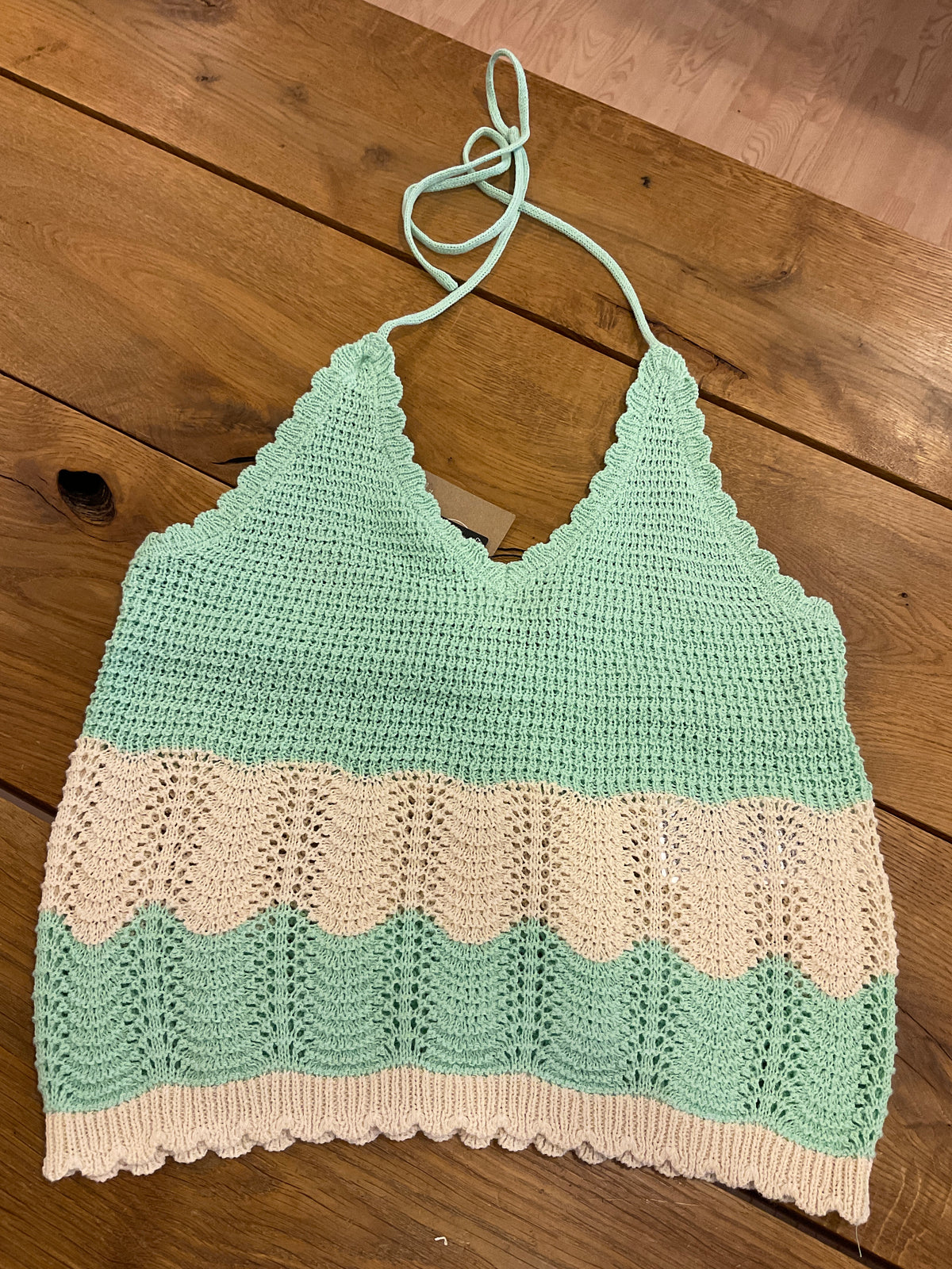 VERO MODA strikket halter neck top